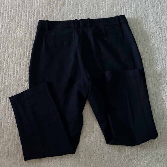J. Crew Navy Women's Wool Blend Flat Front pants in four-season stretch Size 12 - Picture 4 of 6